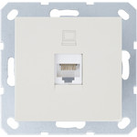 Розетка компьютерная одинарная Jasmart RJ45 5 кат., слоновая кость, Jasmart