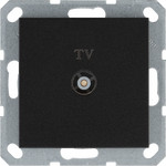 Розетка TV оконечная Jasmart, антрацит, Jasmart