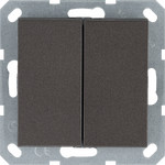 Выключатель двухклавишный Jasmart 10А/250В, мокко, Jasmart