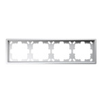 Рамка четверная Jasmart FD, белый матовый soft touch, Jasmart